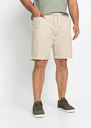 Bermuda à taille élastiquée en lin mélangé, Regular, bonprix