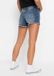 Jeansshorts Mid Waist mit Stickerei, bonprix