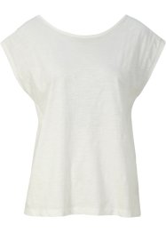 T-shirt coton avec détail nœud, bpc bonprix collection
