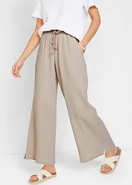 Pantalon palazzo en gaze de coton, bonprix