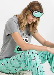 Pyjama mit Schlafmaske, bonprix