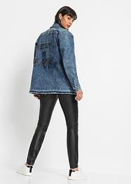 Jeansjacke mit Druck, RAINBOW