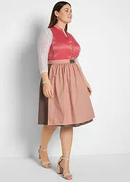 Dirndl mit Bequem-Effekt, knieumspielend (2-tlg. Set), bonprix