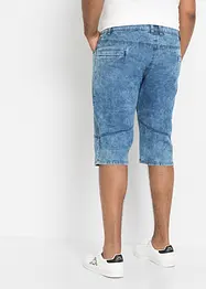 Long bermuda en jean stretch, Regular Fit, bonprix