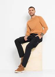 Pantalon droit cargo 100% coton, Regular, bonprix
