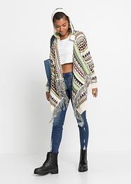 Strickjacke mit Fransen, RAINBOW