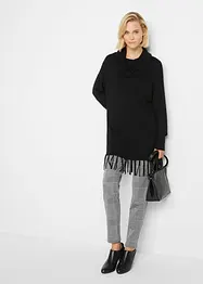 Long-Pullover mit Fransen, bonprix