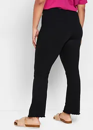 Lot de 2 leggings évasés en coton mélangé, bonprix