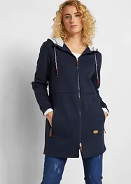 Long-Kapuzen-Sweatjacke, bonprix