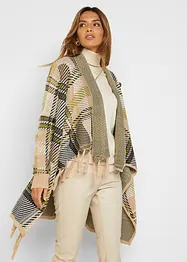 Longstrickjacke mit Fransen, bonprix