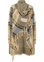 Longstrickjacke mit Fransen, bonprix