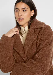 Manteau en maille peluche avec poches, bonprix