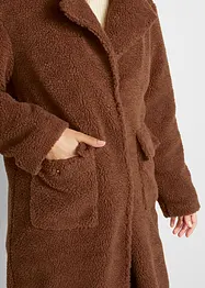 Manteau en maille peluche avec poches, bonprix