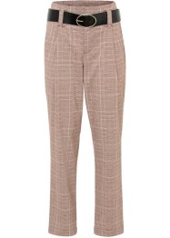 Pantalon à pinces imprimé carreaux avec ceinture (Ens. 2 pces.), RAINBOW