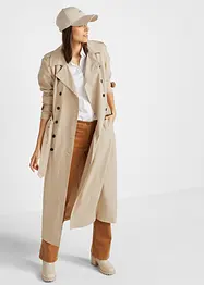 Long-Trenchcoat mit Taillengürtel, bonprix