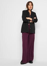Bengalin- Schlupfhose mit weitem Bein und Schlitz, Bequembund, bpc bonprix collection
