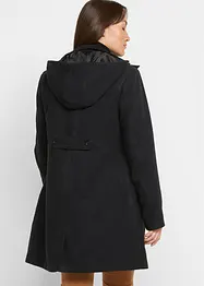 Manteau à capuche et pli, forme évasée, bonprix