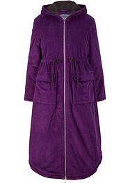 Weit geschnittener Cord-Mantel mit Teddy-Fleece Kapuze, Tunnelzug und  großen Taschen, bpc bonprix collection