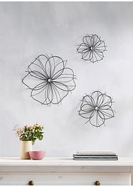 Wanddeko in Blumen-Form (3-tlg.Set), bpc living bonprix collection