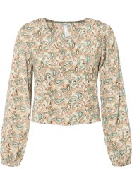 Bluse aus Satin mit recyceltem Polyester, RAINBOW