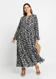 Robe longue imprimée en viscose, bonprix