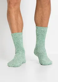 Lot de 4 paires de chaussettes coton et éponge thermique, bonprix