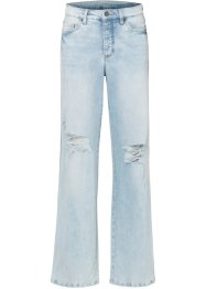 Weite Jeans mit Streifendetail, RAINBOW
