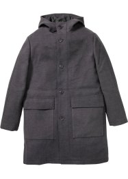 Manteau court en imitation laine avec capuche, bpc selection