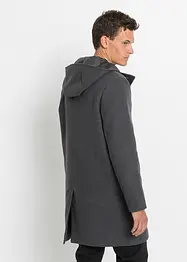 Manteau court en imitation laine avec capuche, bpc selection