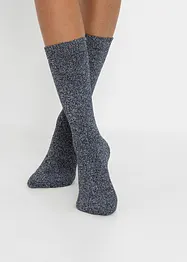 Lot de 4 paires de chaussettes en éponge thermo, bonprix