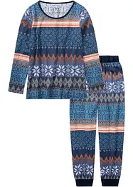 Pyjama im Norweger Design aus Bio-Baumwolle, bonprix