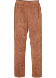 Pantalon en synthétique imitation cuir velours avec taille confortable, jambes larges, bpc bonprix collection