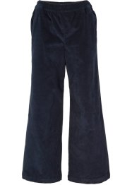 Pantalon large en velours côtelé avec taille haute confort, longueur cheville, bpc bonprix collection