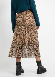 Jupe en tissu résille avec motif léopard, RAINBOW