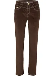 Pantalon en velours côtelé extensible Slim Fit avec coutures contrastantes, bonprix