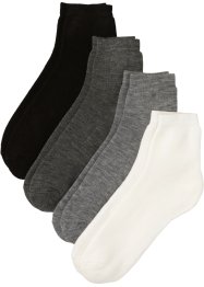 Lot de 4 paires de chaussettes courtes thermo avec carte cadeau, bpc bonprix collection
