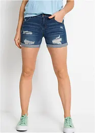 Short en jean à effets déchirés, bonprix