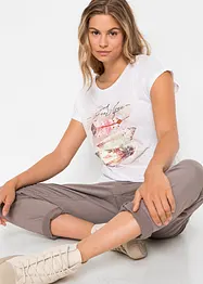 T-shirt à imprimé plume, bonprix