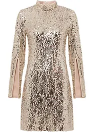 Paillettenkleid mit Trompeten-Ärmel, bonprix
