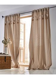 Bio Baumwoll Vorhang mit Herzen (1er Pack), bpc living bonprix collection