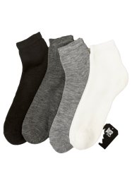 Lot de 4 paires de chaussettes courtes thermo avec carte cadeau, bpc bonprix collection