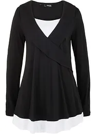 Tunika-Shirt aus Baumwoll-Viskose-Mix, bonprix