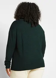 Strick-Pullover mit Rundhals-Ausschnitt in Melange, bonprix