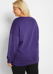 Sweat-shirt oversized avec détail fente, bpc bonprix collection