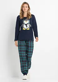 Pyjama avec pantalon en flanelle, bonprix