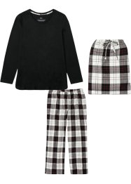 Pyjama avec pantalon en flanelle et pochette cadeau, bpc bonprix collection
