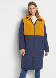 Manteau matelassé avec empiècement maille peluche, John Baner JEANSWEAR