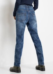 Boyfriend-Jeans mit Blumendruck, RAINBOW