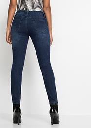 Super-Skinny-Jeans mit Glanz-Patches, RAINBOW