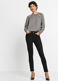 Stretch-Jeans mit Strassapplikation, BODYFLIRT